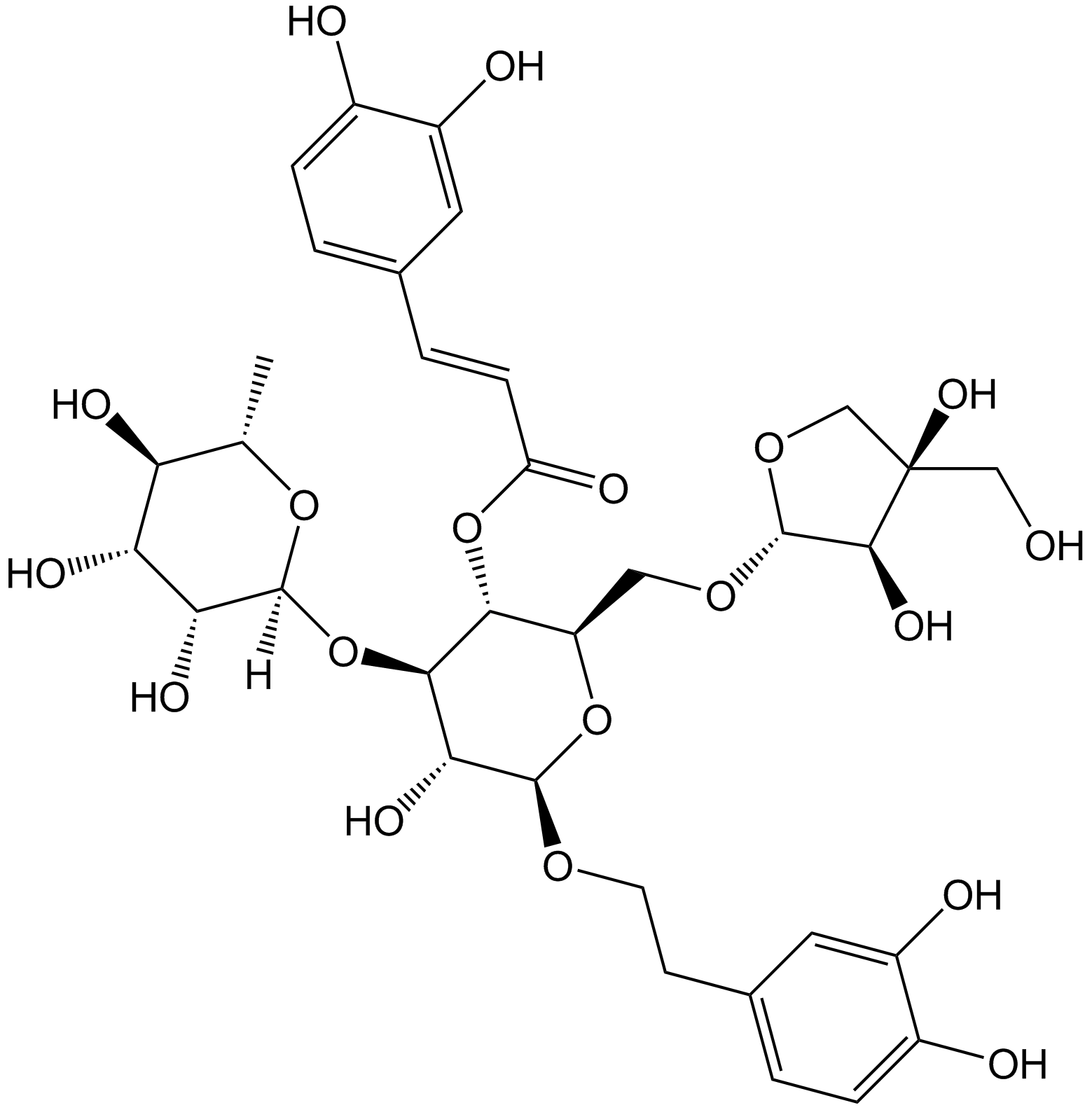 Forsythoside B Chemical Structure