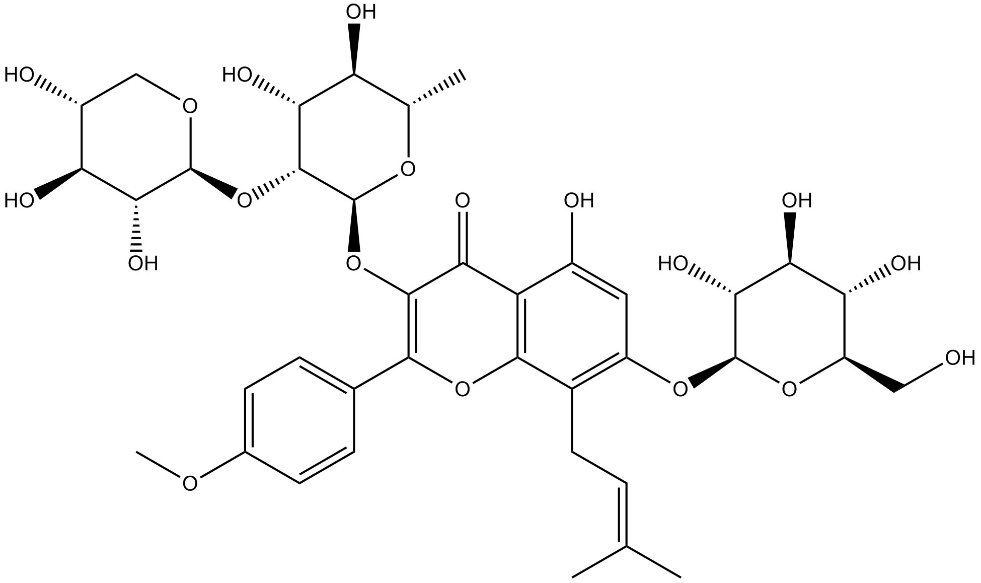Epimedin B Chemical Structure