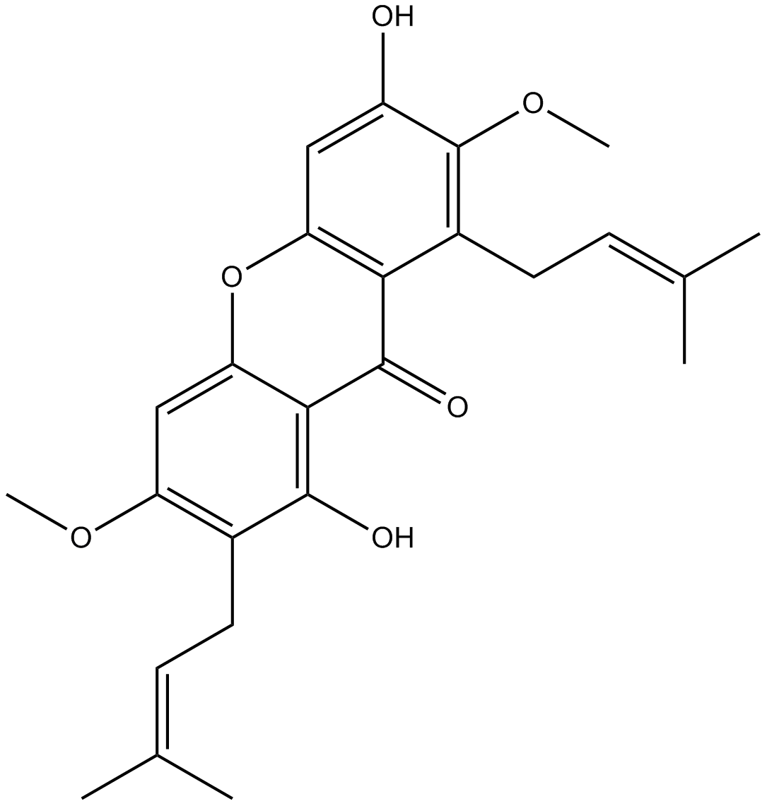 Beta-mangostin Chemical Structure