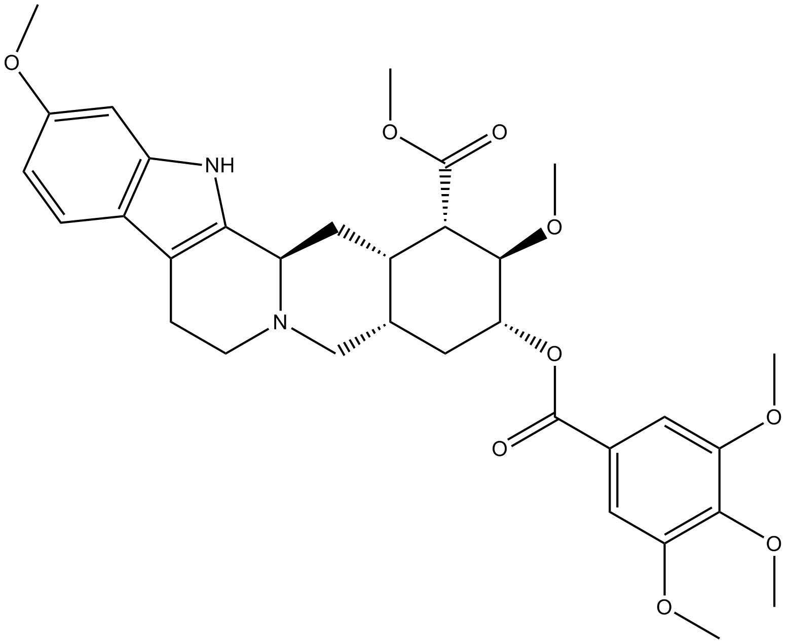 Reserpine Chemical Structure