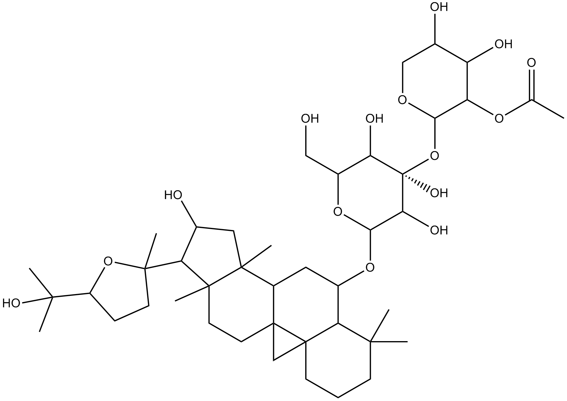 Astragaloside II Chemical Structure