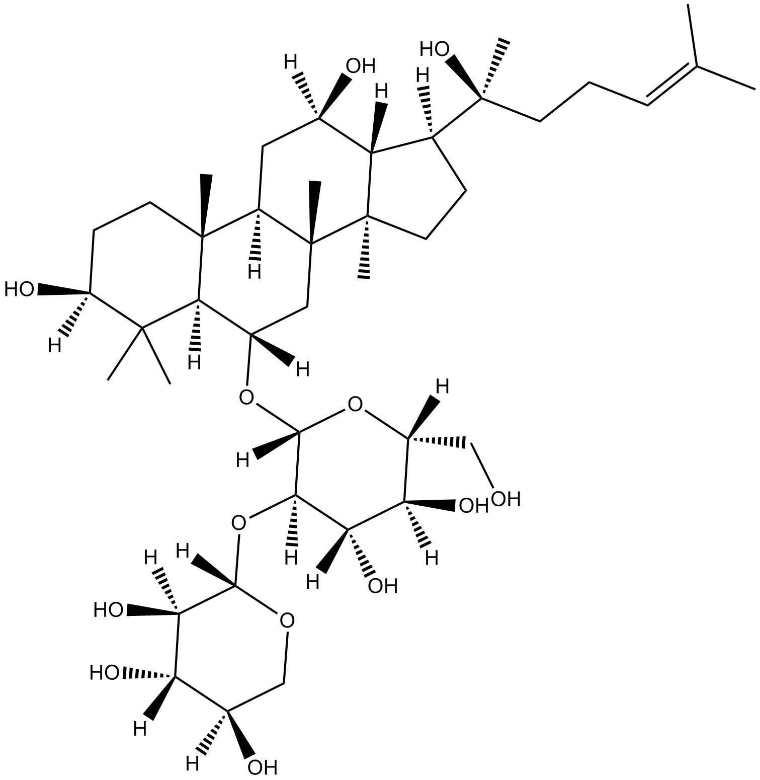 20(S)-NotoginsenosideR2 Chemical Structure