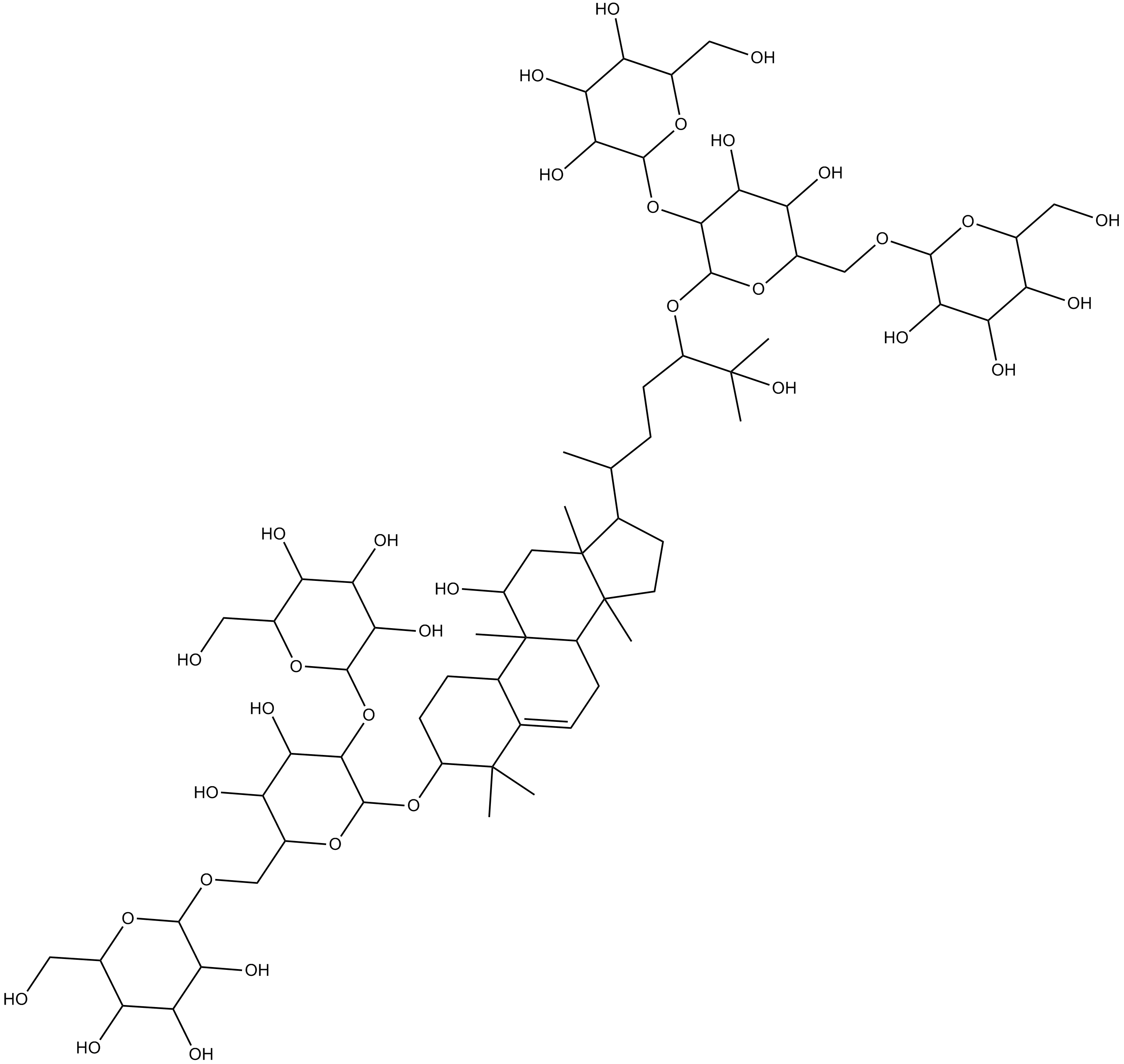 Mogroside VI Chemical Structure