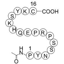 Nitric Oxide Synthase (599-613) Blocking Peptide, Bovine Endothelial Cell Chemical Structure