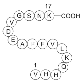 Amyloid Beta-Peptide (12-28) (human) Chemical Structure