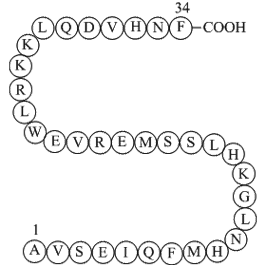 Parathyroid Hormone (1-34), bovine Chemical Structure