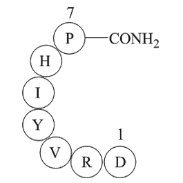 Angiotensin 1/2 (1-7) amide Chemical Structure
